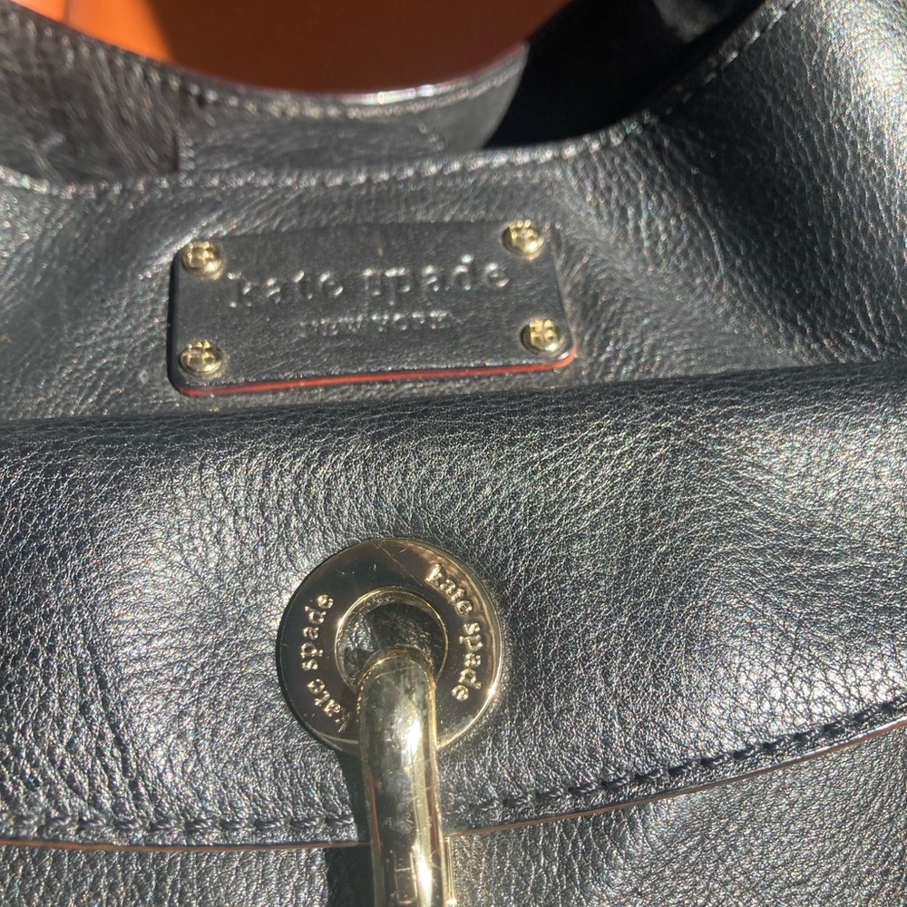 Kate Spade Black Leather Satchel - Picture 8 of 9